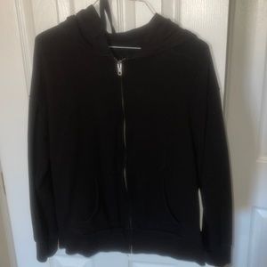 Time and Tru black zip up jacket size medium